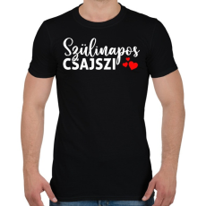 PRINTFASHION Szülinapos Csajszi - Férfi póló - Fekete