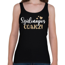 PRINTFASHION szülinapos csajszi - Női atléta - Fekete női trikó