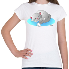 PRINTFASHION Szundicic - Női póló - Fehér