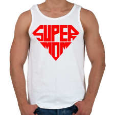 PRINTFASHION Szuper Anya - Férfi atléta - Fehér atléta, trikó