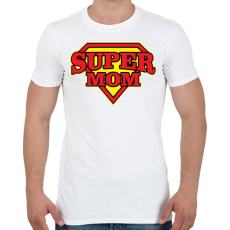 PRINTFASHION Szuper Anya - Férfi póló - Fehér