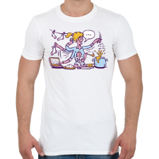 PRINTFASHION Szuper anya - Férfi póló - Fehér férfi póló