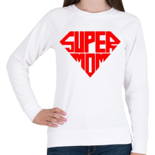 PRINTFASHION Szuper Anya - Női pulóver - Fehér női pulóver, kardigán