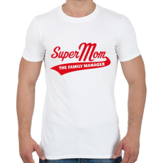 PRINTFASHION Szuper anyu - Férfi póló - Fehér