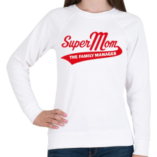 PRINTFASHION Szuper anyu - Női pulóver - Fehér női pulóver, kardigán