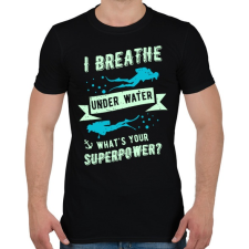 PRINTFASHION Szuper búvár - Férfi póló - Fekete férfi póló