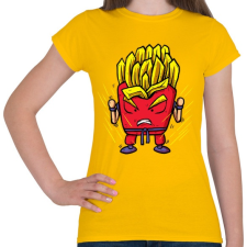 PRINTFASHION Szuper krumpli - Női póló - Sárga női póló