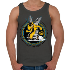 PRINTFASHION Szuper méh - Férfi atléta - Sötétszürke atléta, trikó