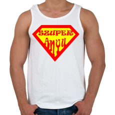 PRINTFASHION Szuperanyu - Férfi atléta - Fehér