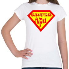 PRINTFASHION Szuperapu - Női póló - Fehér női póló