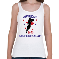 PRINTFASHION Szuperhős anyuka - Női atléta - Fehér