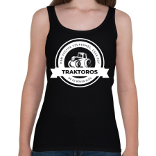 PRINTFASHION Szuperhős Traktoros - Női atléta - Fekete női trikó