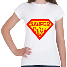 PRINTFASHION Szupernagyi - Női póló - Fehér női póló