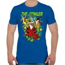 PRINTFASHION Szúrás - Férfi póló - Királykék