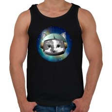 PRINTFASHION Szürke űrcica - Férfi atléta - Fekete