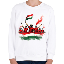 PRINTFASHION Szurkolók - Gyerek pulóver - Fehér gyerek pulóver, kardigán