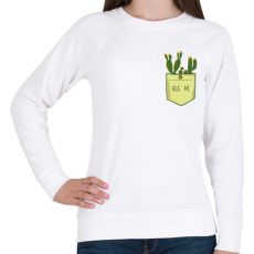 PRINTFASHION Szúrós ölelés - Női pulóver - Fehér