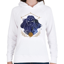 PRINTFASHION Szűz - Női kapucnis pulóver - Fehér női pulóver, kardigán