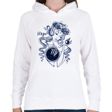 PRINTFASHION szűz - Női kapucnis pulóver - Fehér