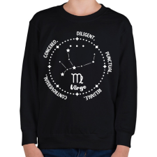 PRINTFASHION Szűz tulajdonságok - Gyerek pulóver - Fekete gyerek pulóver, kardigán