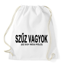 PRINTFASHION Szűz vagyok, ja nem! - Sportzsák, Tornazsák - Fehér tornazsák
