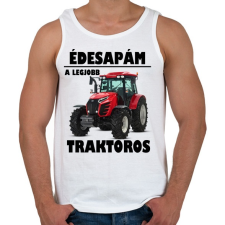 PRINTFASHION T02 - Férfi atléta - Fehér atléta, trikó