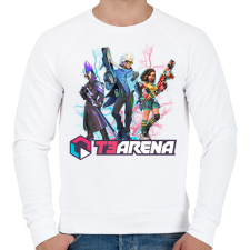 PRINTFASHION T3 Arena - Férfi pulóver - Fehér férfi pulóver, kardigán