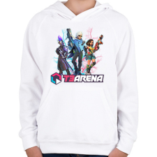 PRINTFASHION T3 Arena - Gyerek kapucnis pulóver - Fehér gyerek pulóver, kardigán