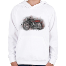 PRINTFASHION t5 - Gyerek kapucnis pulóver - Fehér gyerek pulóver, kardigán
