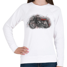 PRINTFASHION t5 - Női pulóver - Fehér női pulóver, kardigán