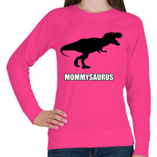 PRINTFASHION T-rex család - Mommysaurus - Női pulóver - Fukszia