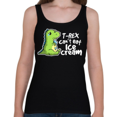 PRINTFASHION T-REX fagyi - Női atléta - Fekete