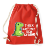PRINTFASHION T-REX fagyi - Sportzsák, Tornazsák - Piros