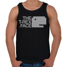 PRINTFASHION T-REX - Férfi atléta - Fekete atléta, trikó