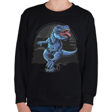 PRINTFASHION T-rex - Gyerek pulóver - Fekete gyerek pulóver, kardigán