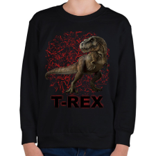 PRINTFASHION T-REX - Gyerek pulóver - Fekete gyerek pulóver, kardigán