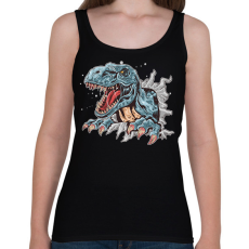 PRINTFASHION T-rex - Női atléta - Fekete