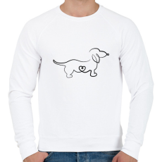 PRINTFASHION Tacsi - Férfi pulóver - Fehér
