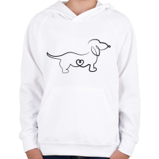 PRINTFASHION Tacsi - Gyerek kapucnis pulóver - Fehér