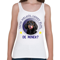 PRINTFASHION Tacsi nélkül lehet élni, de minek? - Női atléta - Fehér