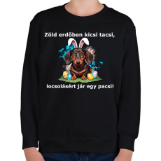 PRINTFASHION tacsi vers - Gyerek pulóver - Fekete