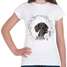 PRINTFASHION tacsi virágokkal - Női póló - Fehér női póló