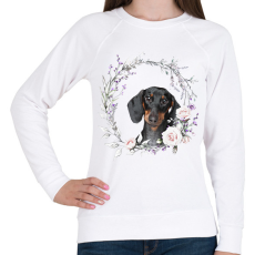 PRINTFASHION tacsi virágokkal - Női pulóver - Fehér