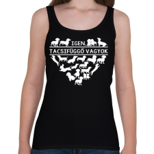 PRINTFASHION Tacsifüggő - Női atléta - Fekete női trikó