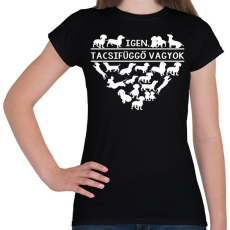 PRINTFASHION Tacsifüggő - Női póló - Fekete