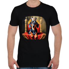 PRINTFASHION TACSIKIRÁLY - Férfi póló - Fekete