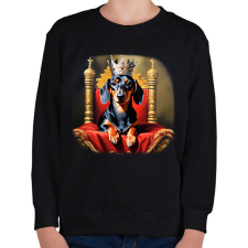 PRINTFASHION TACSIKIRÁLY - Gyerek pulóver - Fekete gyerek pulóver, kardigán