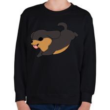 PRINTFASHION Tacskó (fekete cser) - Gyerek pulóver - Fekete gyerek pulóver, kardigán