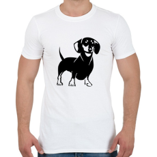 PRINTFASHION Tacskó - Férfi póló - Fehér