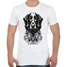 PRINTFASHION tacskó - Férfi póló - Fehér